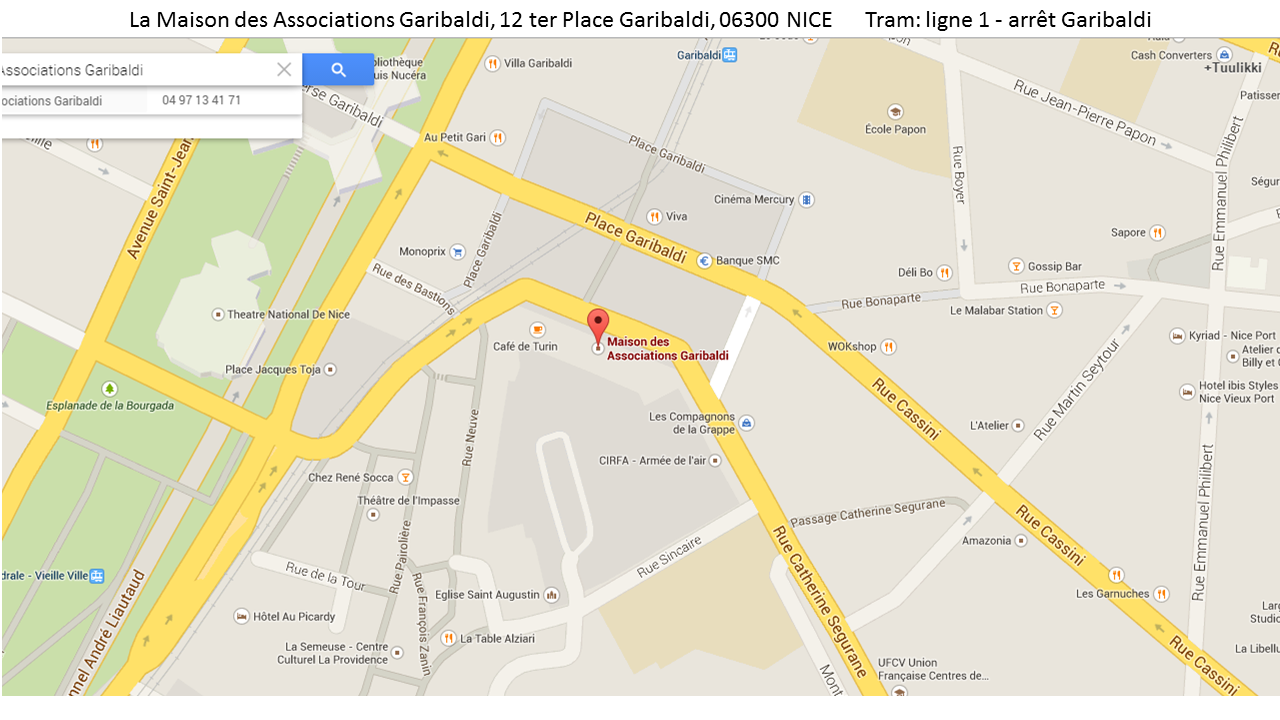 Plan accès Garibaldi